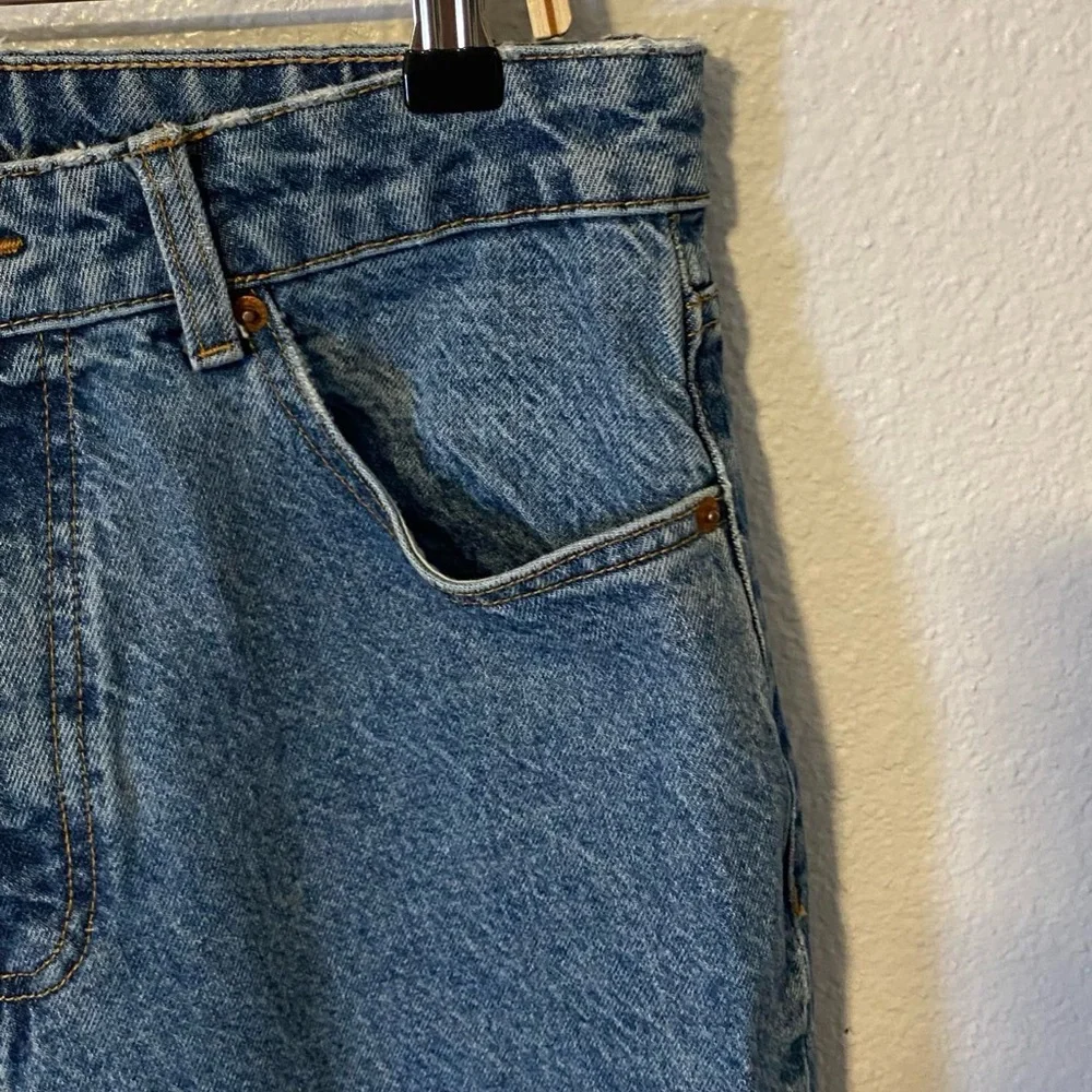 Zara High Rise Straight Leg Regular Wash Zip Fly Women’s Denim Jeans Size 8 - Picture 6 of 9